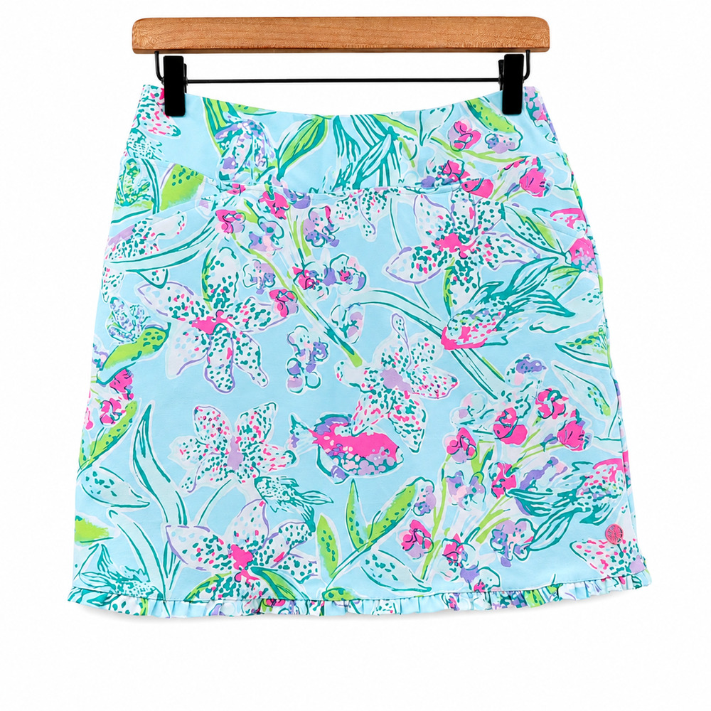 Lilly Pulitzer Sz 0 Fairway Performance Golf Skort UPF 50 Sway This Way